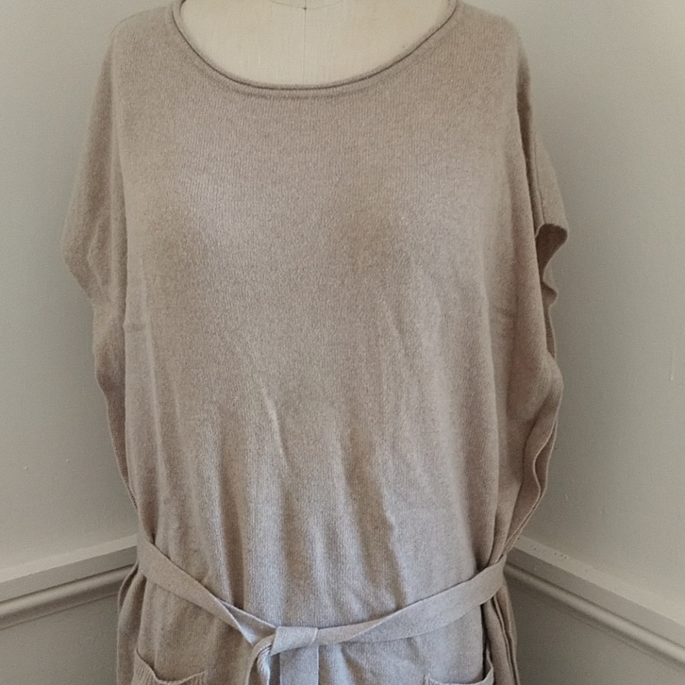 COMING MSRP=$278 NWT RARE BCBG CASHMERE Contemporary Tunic with Pockets - Picture 2 of 8
